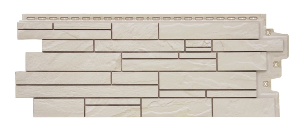 Фасадная панель Grand Line Скала Classic молочный