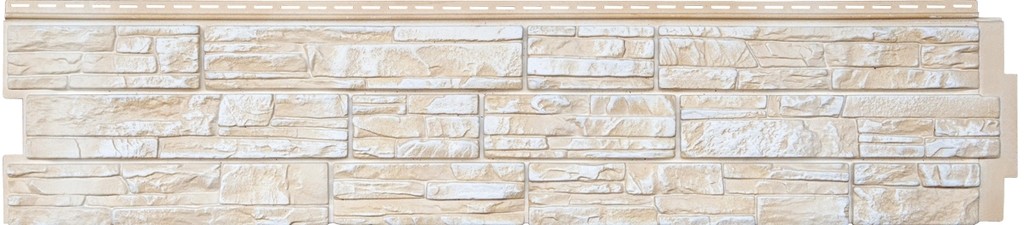 Панель ЯФАСАД Grand Line Крымский сланец Classic слоновая кость