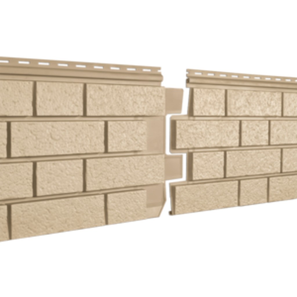 Фасадные панели Стоун Хаус S-Lock Клинкер Песочный