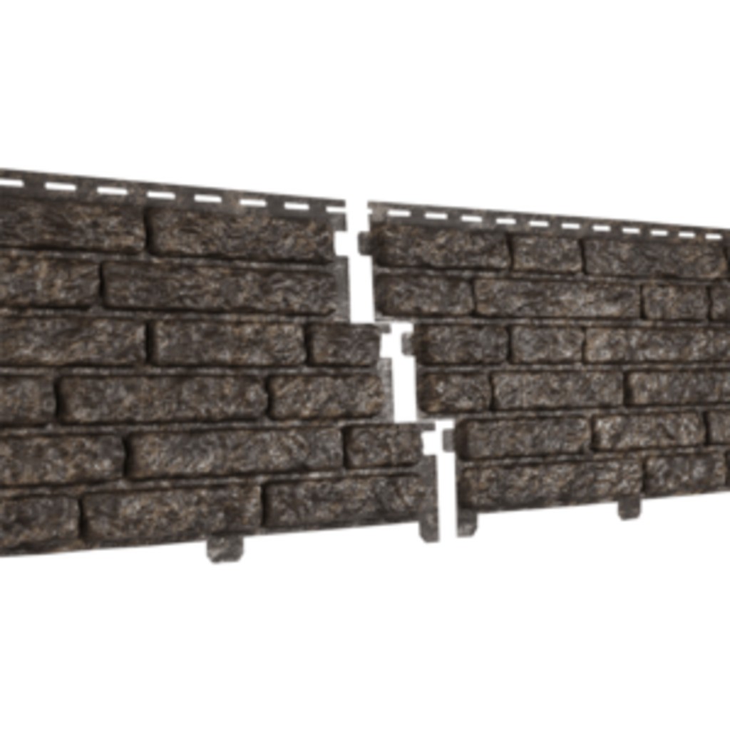 Фасадные панели Стоун-хаус Кварцит Коричневый