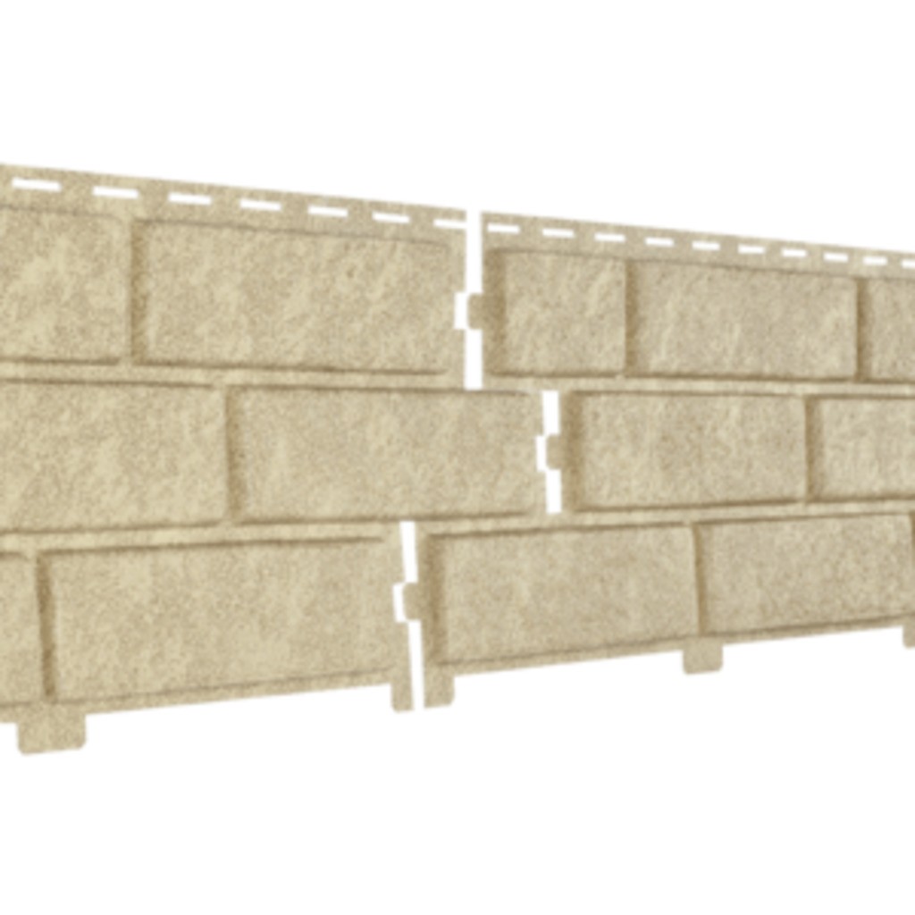 Фасадные панели Стоун Хаус Кирпич Песочный