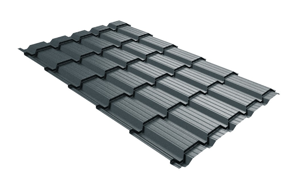 Металлочерепица Верховье квадро профи Grand Line 0,5 Rooftop Бархат