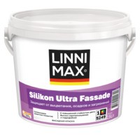 Краска силиконовая для наружных работ LINNIMAX Silikon Ultra Fassade / Силикон Ультра Фасад База 1 2,5 л