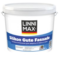 Краска силикон модифицированная для наружных работ LINNIMAX Silikon Gute Fassade / Силикон Гуте Фасад База 1 9 л