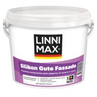 Краска силикон модифицированная для наружных работ LINNIMAX Silikon Gute Fassade / Силикон Гуте Фасад База 1 2,5 л
