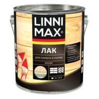 Лак алкидно-уретановый LINNIMAX Лак для паркета и полов матовый 2,5 л