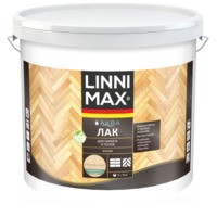 Лак акриловый LINNIMAX Аква Лак для паркета и полов матовый 9 л