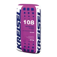 Белый, эластичный клей для натурального камня NATURSTEIN-KLEBER 108 Kreisel