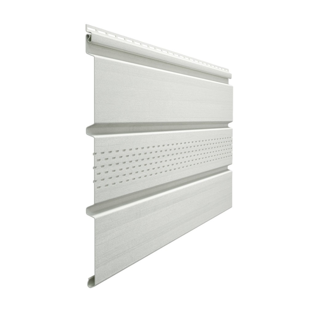 Docke STANDARD Софит с центральной перфорацией Т4 3,00х0,305м 0,915м2 Пломбир