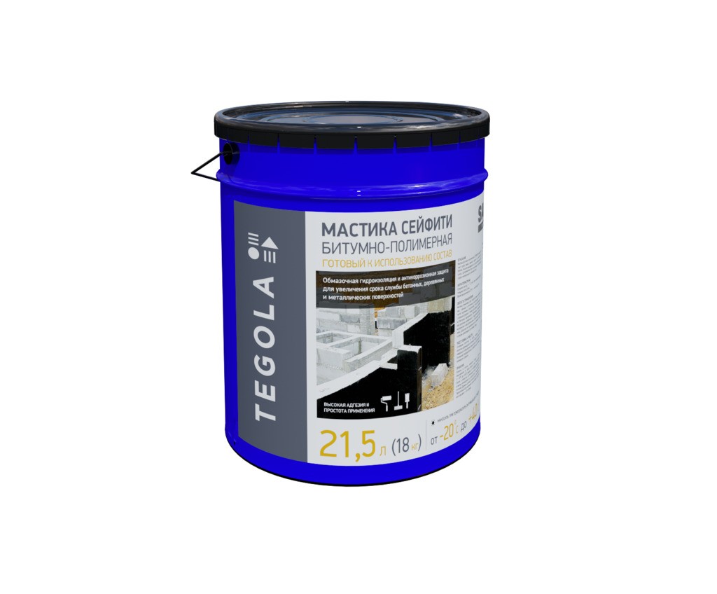 Мастика битумно-полимерная Сейфити 21,5 л