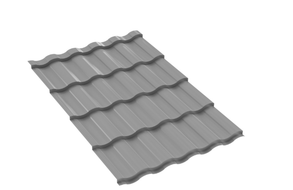 Металлопанель "Гранди" RAL7004