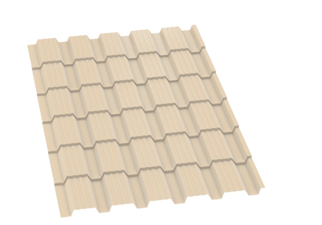 Металлопанель "Каскад-Люкс" RAL1015