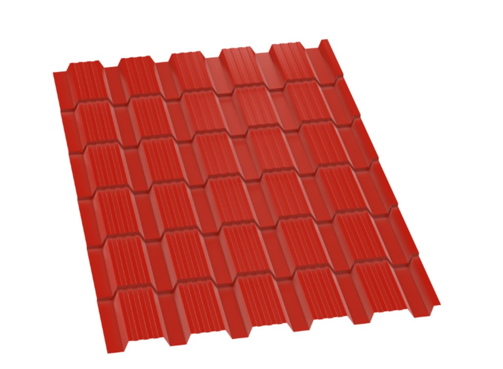 Металлопанель "Каскад-Люкс" RAL3020