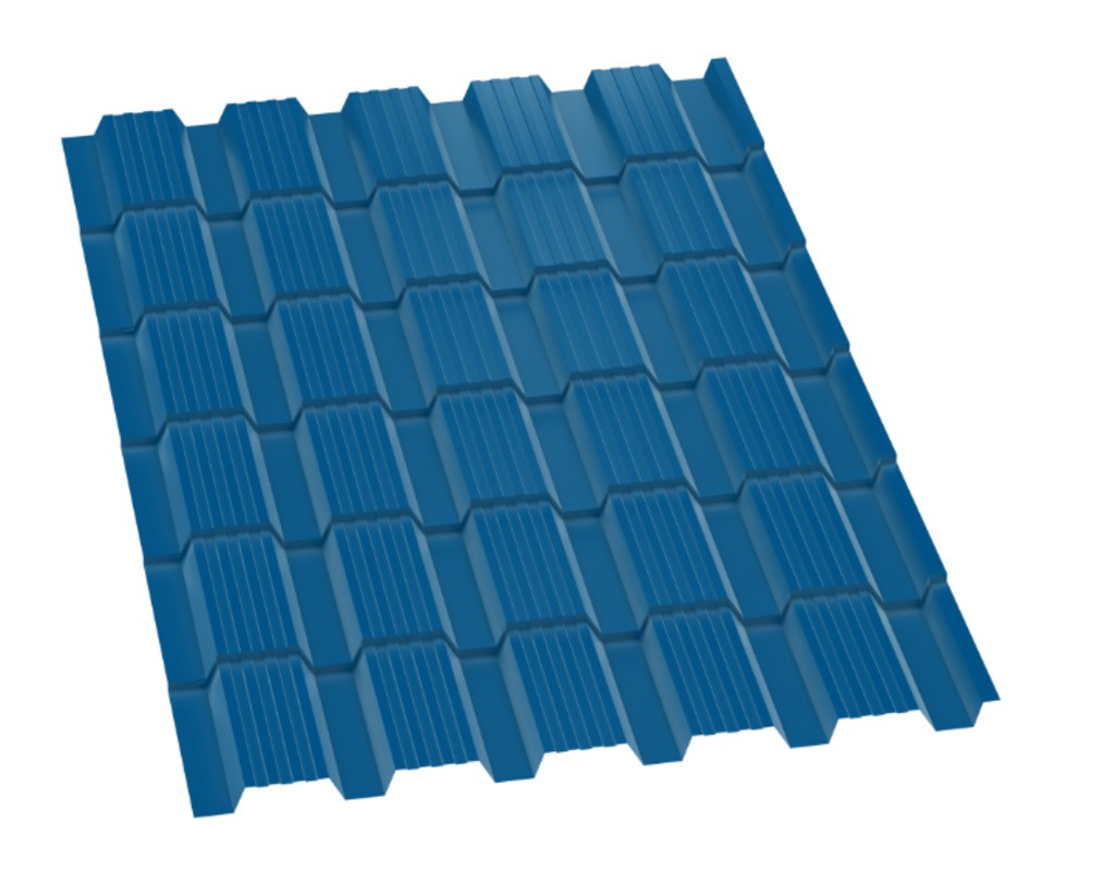 Металлопанель "Каскад-Люкс" RAL5005