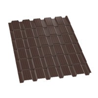 Металлопанель "Каскад-Люкс" RAL8017