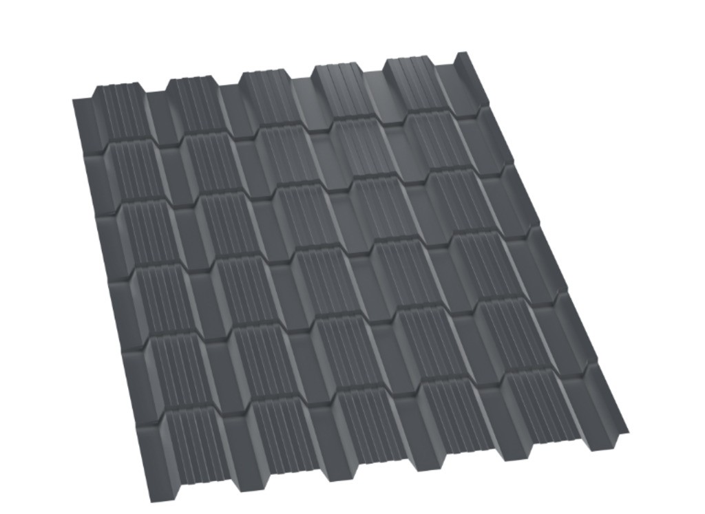 Металлопанель "Каскад-Люкс" RAL7024