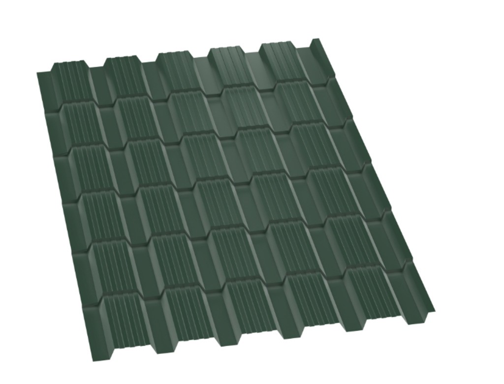 Металлопанель "Каскад-Люкс" RAL6005