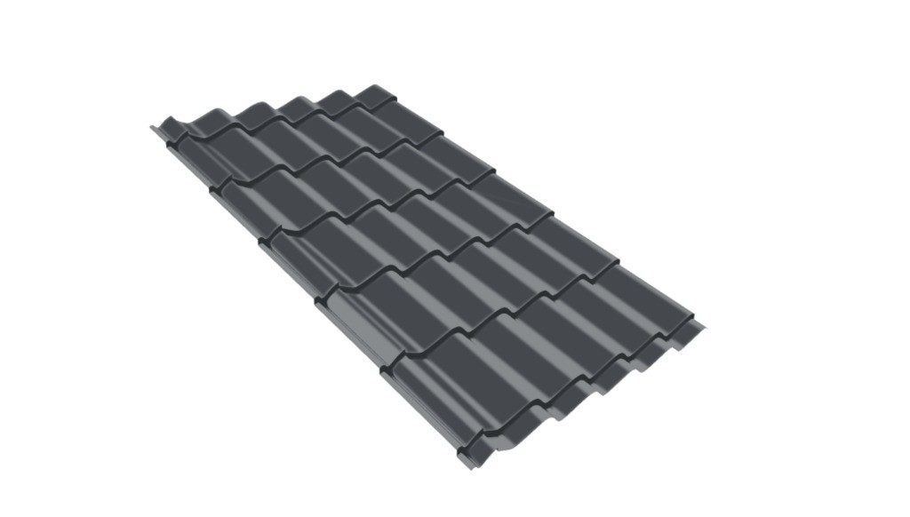 Металлопанель "Модера" RAL7024