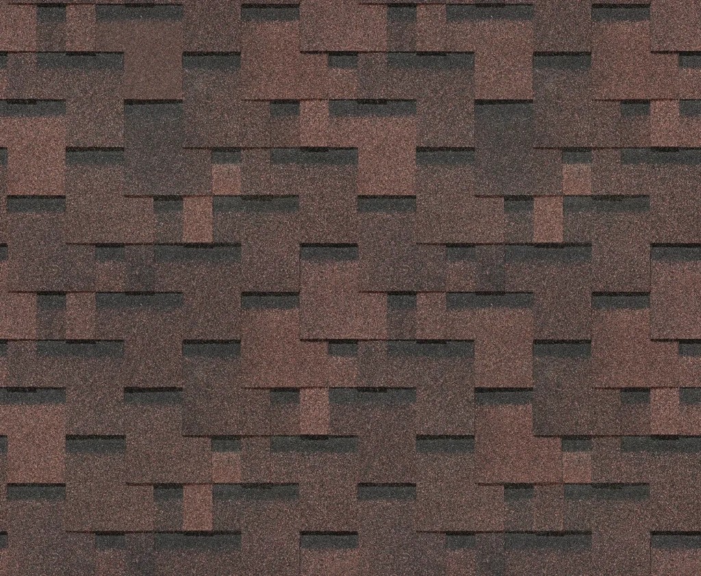Гибкая черепица Docke PIE EURASIA/ ЛАБИРИНТ / Коричневый