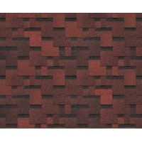 Гибкая черепица Docke PIE EURASIA/ ЛАБИРИНТ / Красный