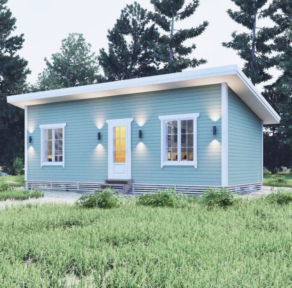 Каркасный дом "Любимая дача" 38м2