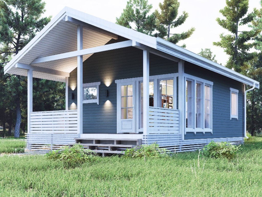 Дачный дом 45м2 с террасой