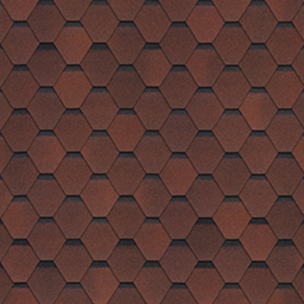 Гибкая черепица ТЕХНОНИКОЛЬ SHINGLAS ,Самба, Рубин