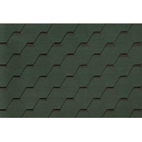 Гибкая черепица ROOFSHIELD/ СТАНДАРТ ПРЕМИУМ/ Зеленый с оттенением