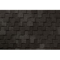 Гибкая черепица ROOFSHIELD/ ФЬЮЖН ПРЕМИУМ/ Черный янтарь