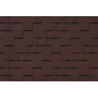 Гибкая черепица ROOFSHIELD/ МОДЕРН ПРЕМИУМ/ Каштан