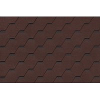 Гибкая черепица ROOFSHIELD/ СТАНДАРТ КЛАССИК/ Коричневый с оттенением
