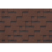 Гибкая черепица ROOFSHIELD/ МОДЕРН КЛАССИК/ Коричневый с оттенением