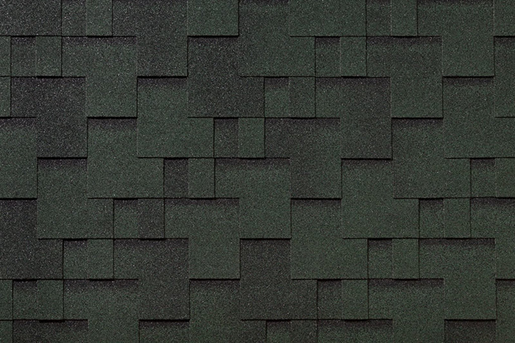 Гибкая черепица ROOFSHIELD/ ФЕМИЛИ ЭКО ЛАЙТ МОДЕРН / Зеленый с оттенением