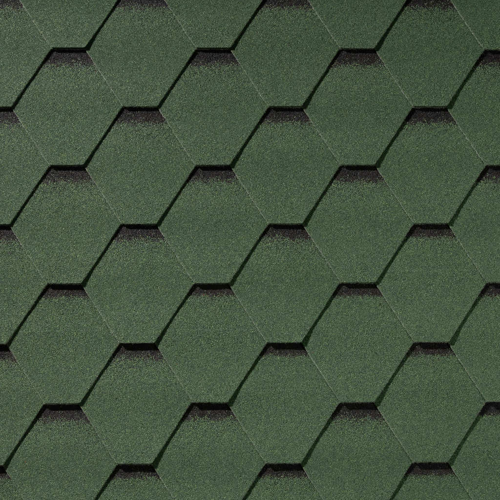 Гибкая черепица QUIET TILE/ SHADOW/ Нефрит