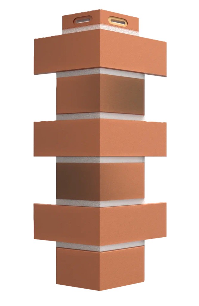 Угол к фасадным панелям Docke STANDARD / ФЛЕМИШ / Красный жженный