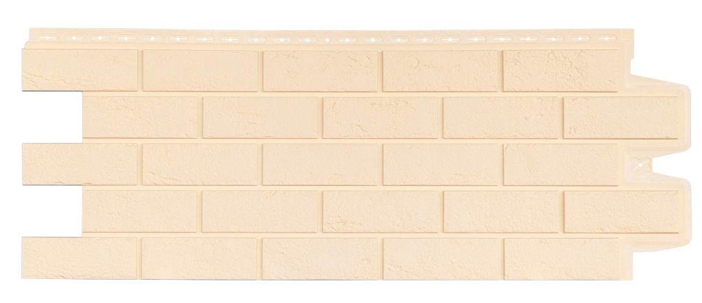 Фасадная панель Grand Line Состаренный кирпич Classic бежевый