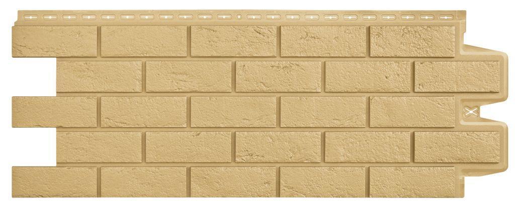 Фасадная панель Grand Line Состаренный кирпич Classic песочный