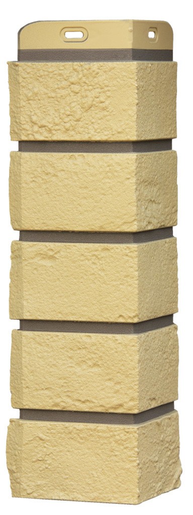 Угол Grand Line Состаренный кирпич Design Plus корица с темно-бежевым швом