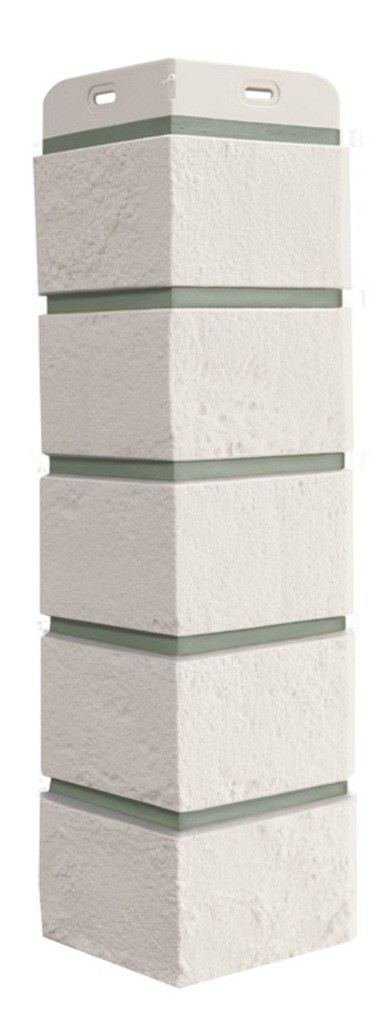 Угол Grand Line Состаренный кирпич Design молочный со швом RAL 7006